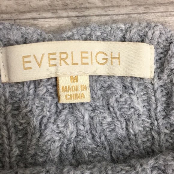 Everleigh 100% Angora Knit Gray Sweater Dress - Picture 8 of 9
